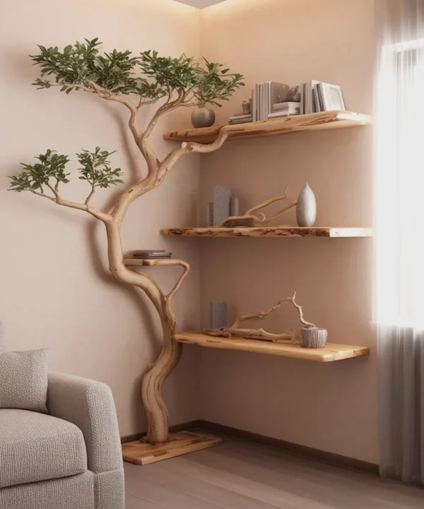 Arbor-Inspired Timber Library Display Piece