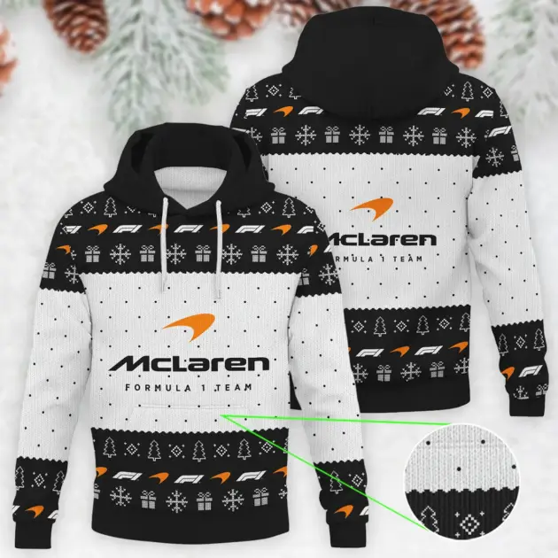 Christmas Pattern McLaren Formula 1 - Knitted Hoodie BLVAF12209250A1MCL