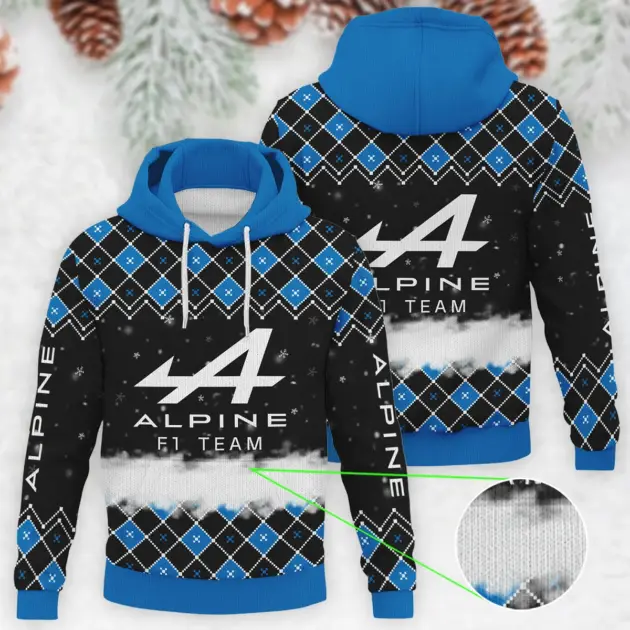 X-Mas Alpine Formula 1 - Knitted Hoodie BLVAF12209250A3ALP