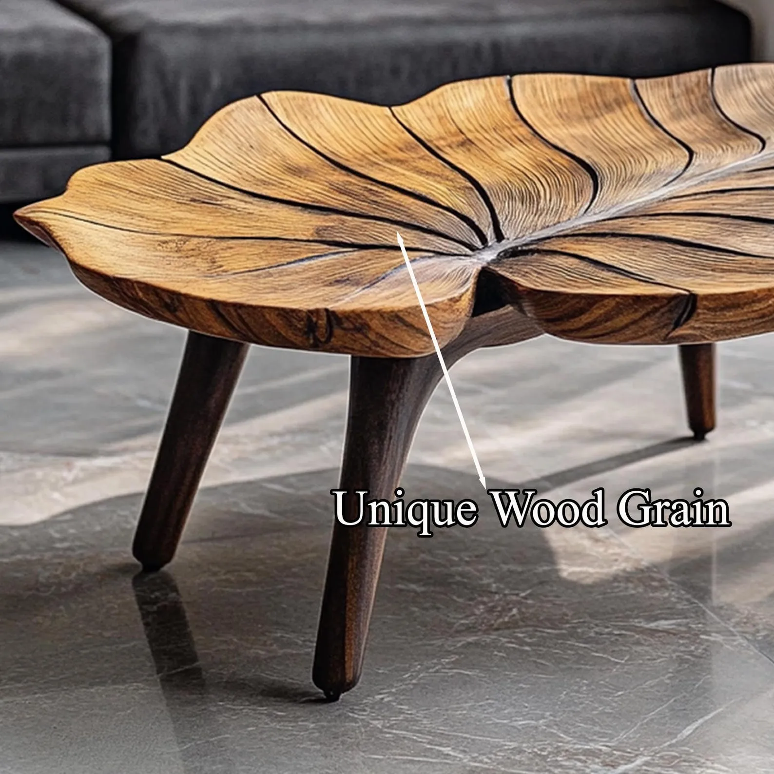 Rustic Solid Wood Coffee Table Rectangular Farmhouse Design - Image 5