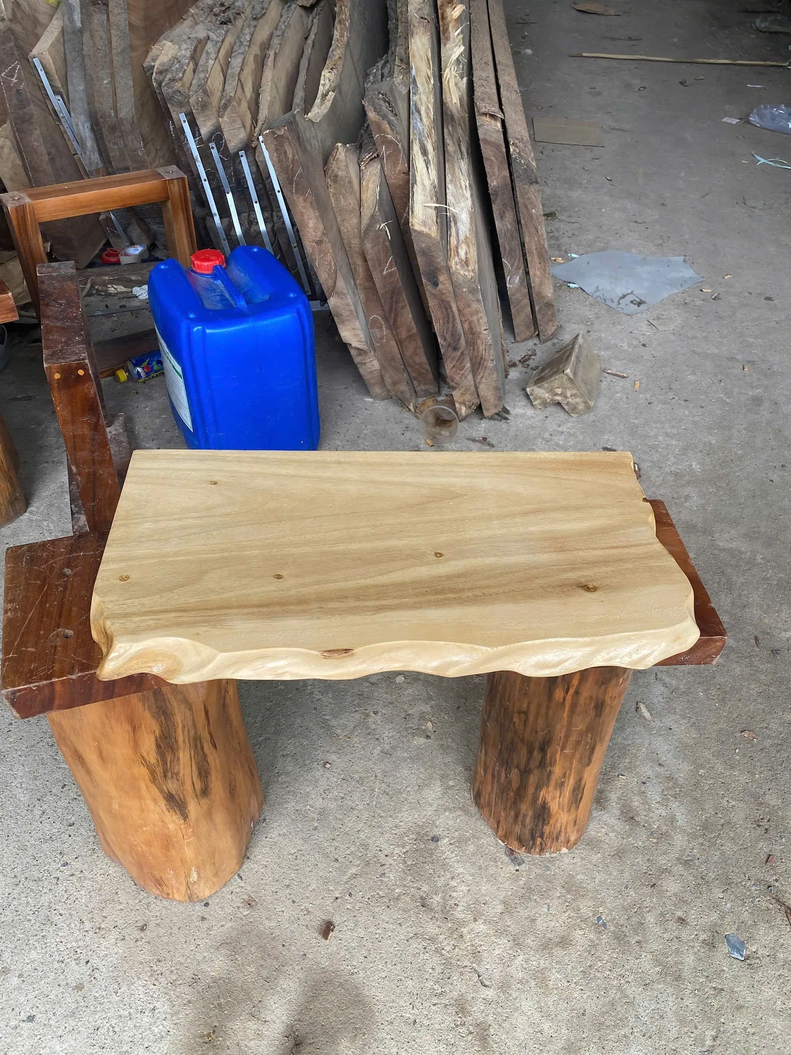 Custom Walnut Floating Corner Shelf Rustic Wall Display - Image 3